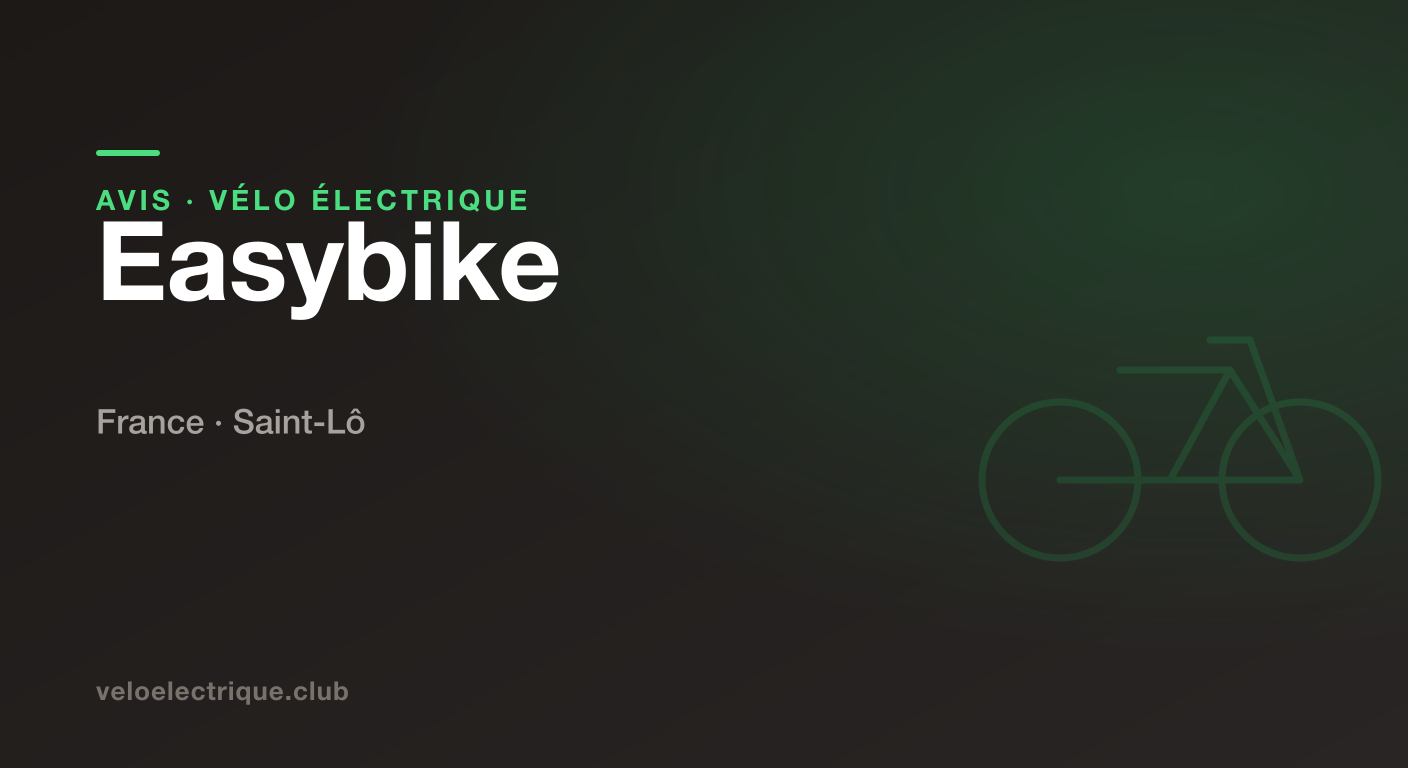 Vélo électrique Easybike : avis, modèles et prix 2026